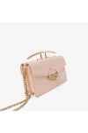 Charles Keith Ladies Casual Metal Buckle Handbag Shoulder Bag Light Pink